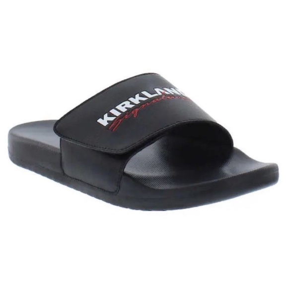 NWT Kirkland Signature Logo Slide Sandal - MEN size 8 - Picture 2 of 8